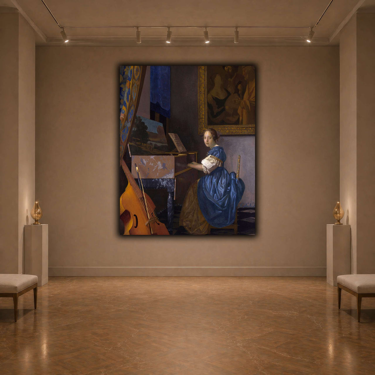 Johannes_Vermeer_-_Zittende_Klavecimbelspeelster dark neutral-agallery