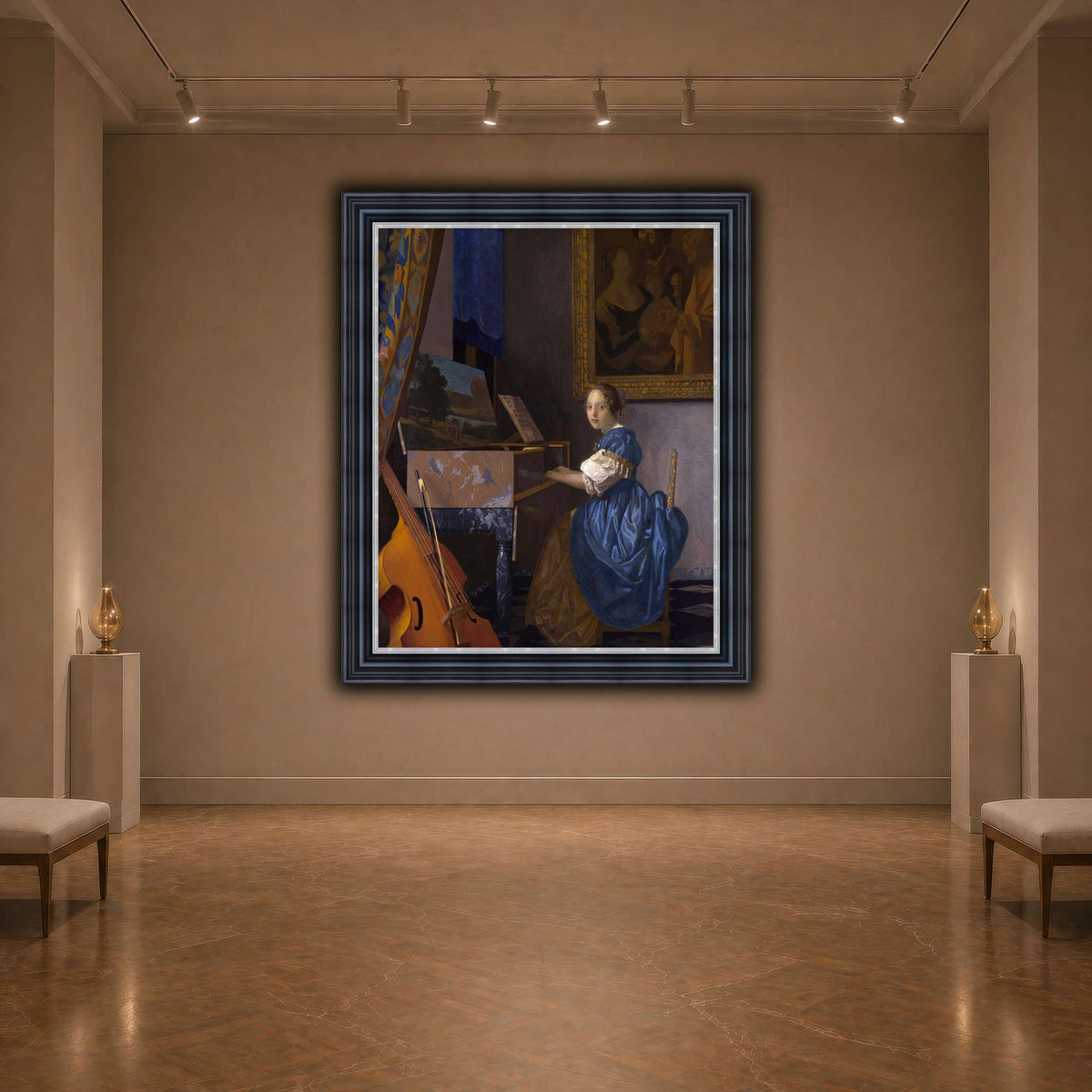 Johannes_Vermeer_-_Zittende_Klavecimbelspeelster dark neutral-agallery