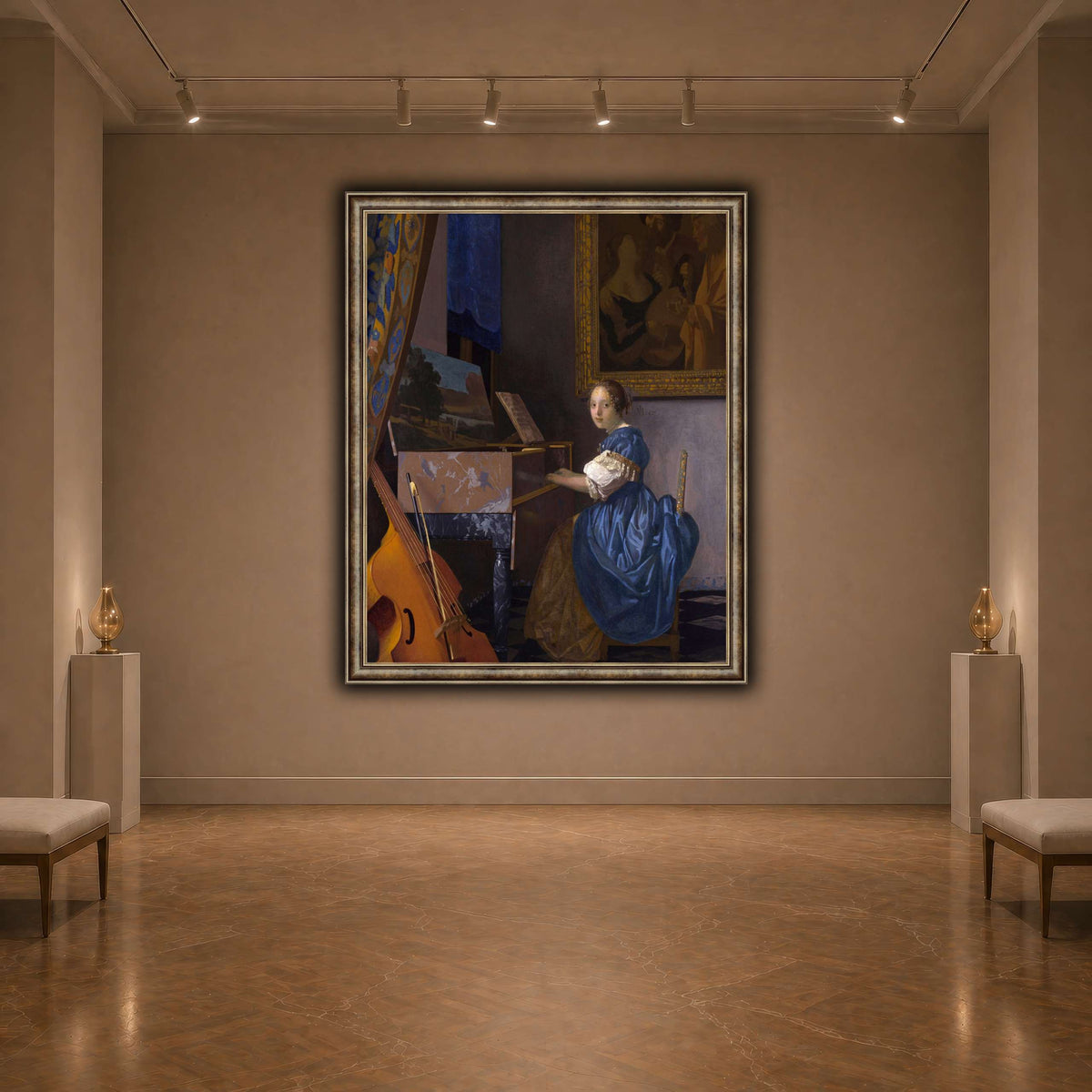 Johannes_Vermeer_-_Zittende_Klavecimbelspeelster dark neutral-agallery