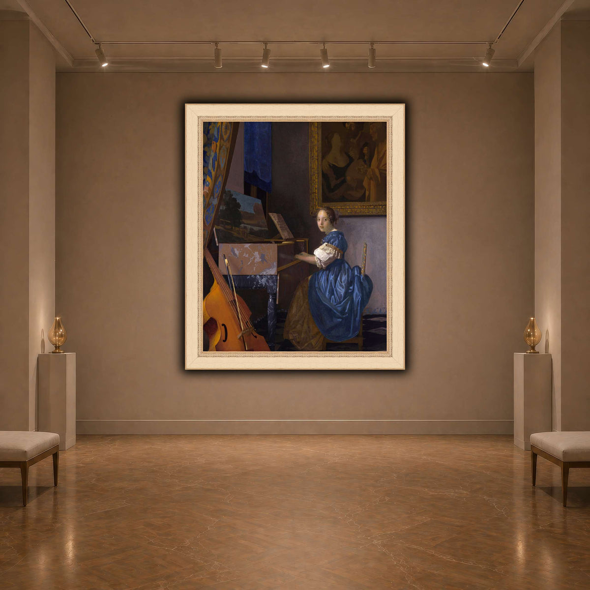Johannes_Vermeer_-_Zittende_Klavecimbelspeelster dark neutral-agallery