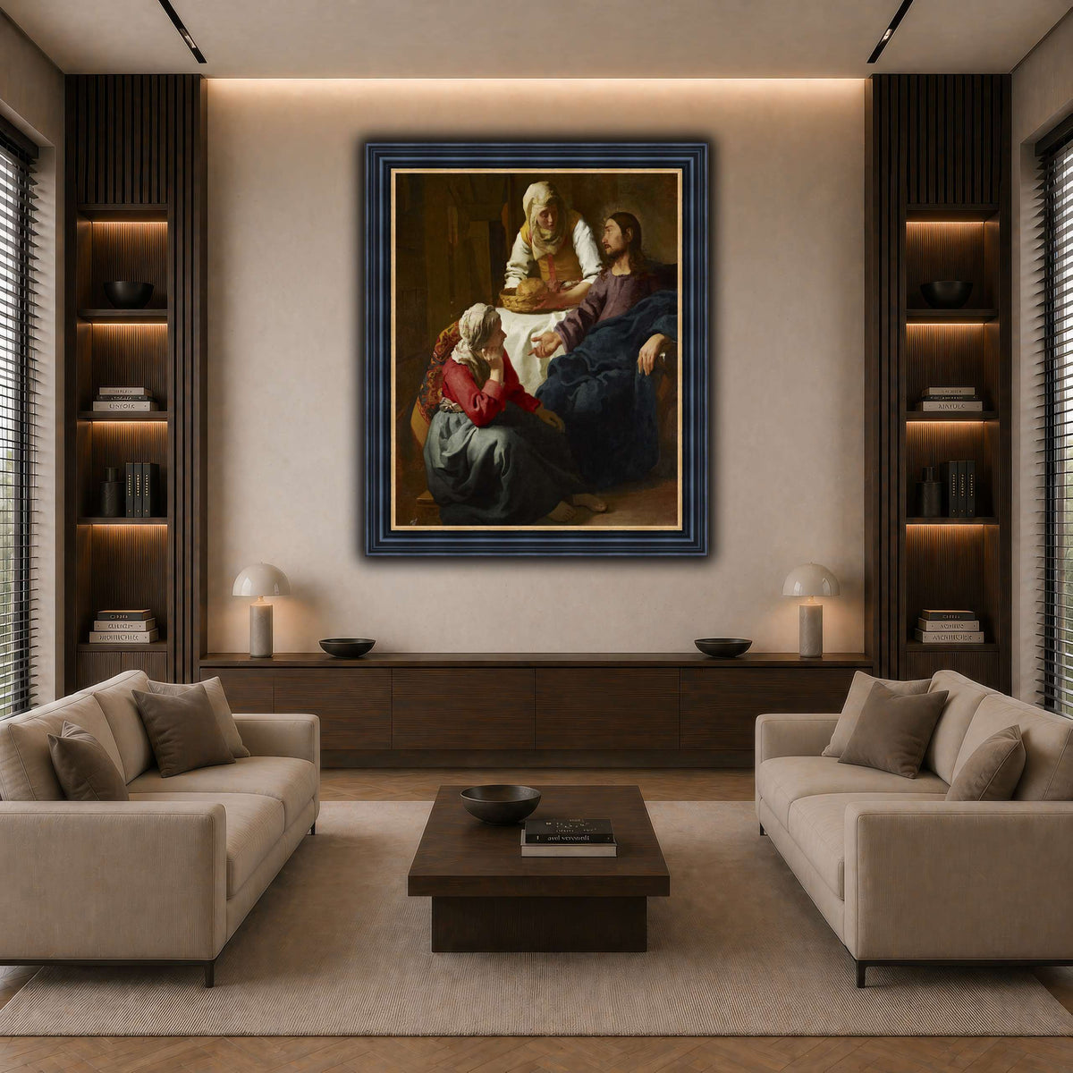 Johannes_(Jan)_Vermeer_-_Christ_in_the_House_of_Martha_and_Mary dark neutral-living room