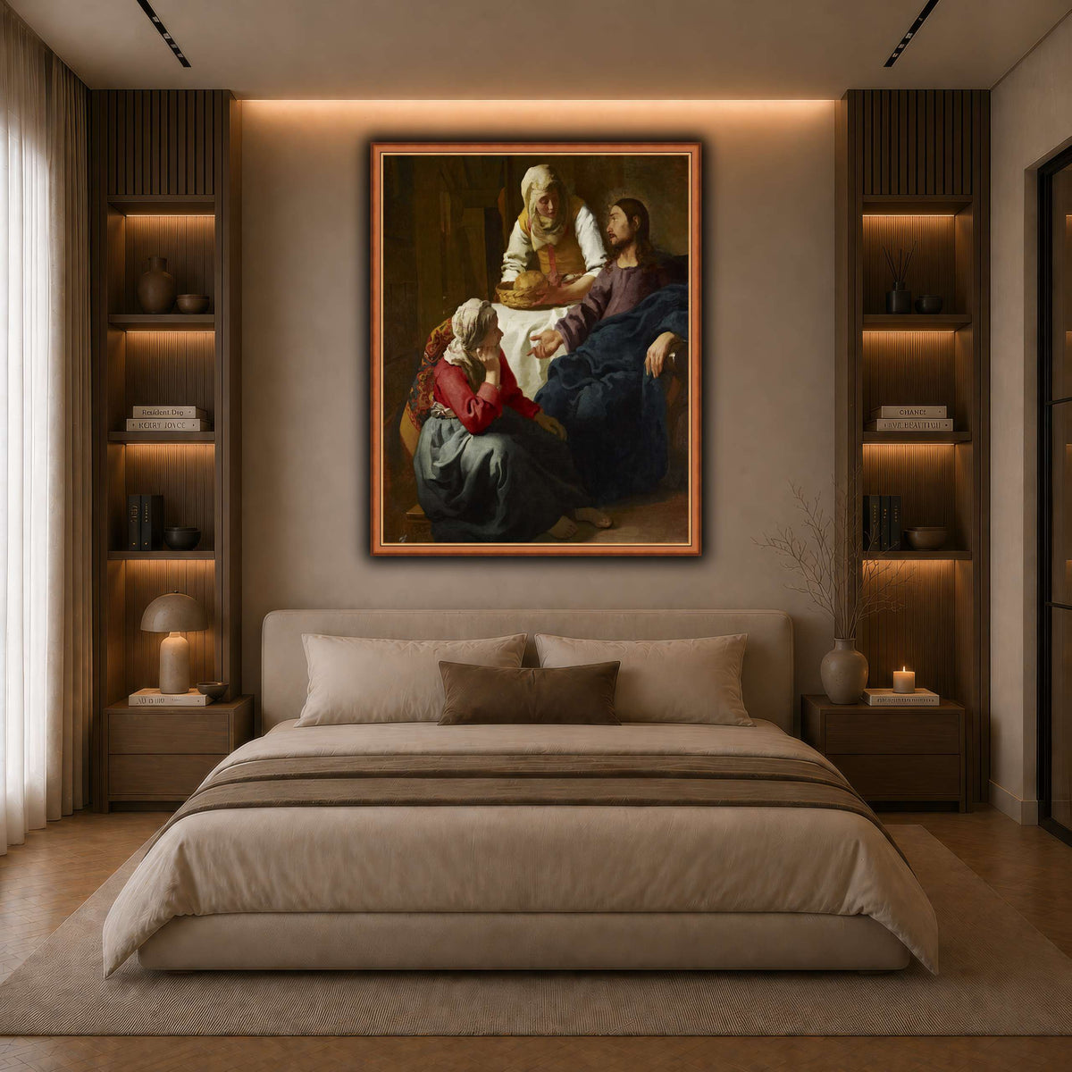 Johannes_(Jan)_Vermeer_-_Christ_in_the_House_of_Martha_and_Mary dark neutral-bedroom