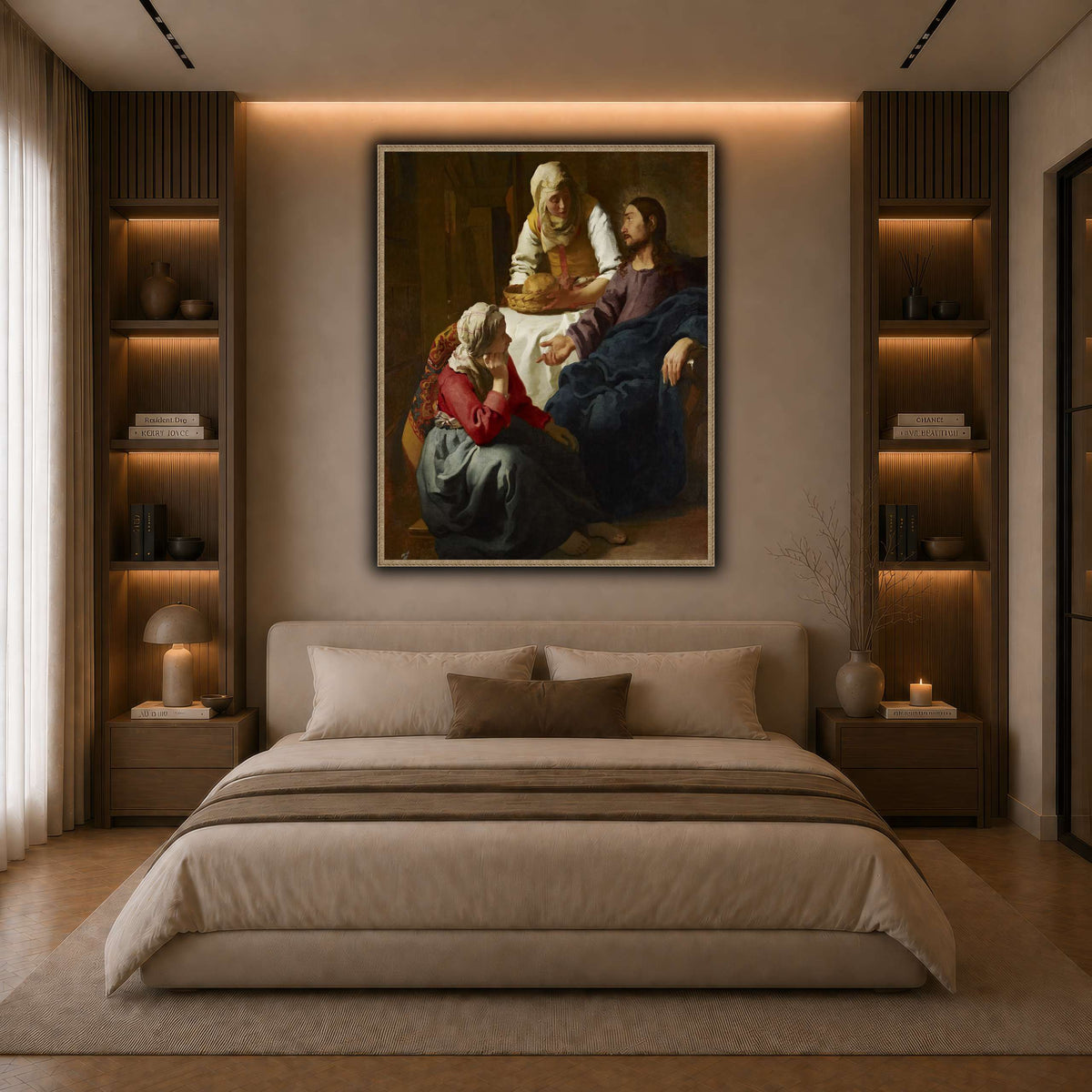 Johannes_(Jan)_Vermeer_-_Christ_in_the_House_of_Martha_and_Mary dark neutral-bedroom