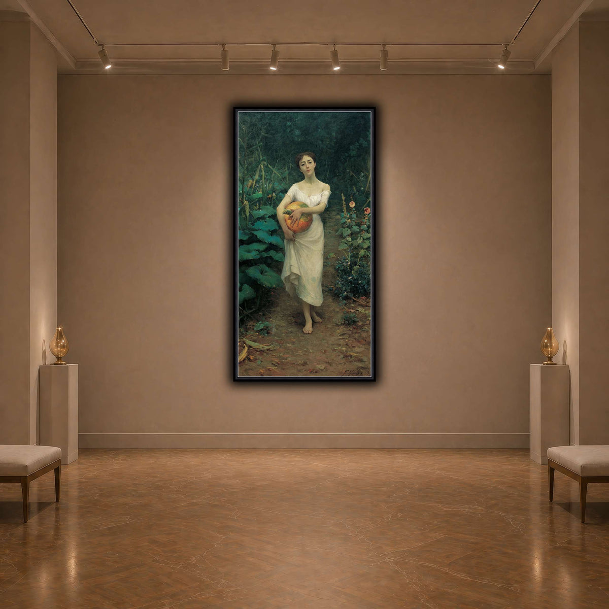Kabak_Taşıyan_Genç_Kız_Fausto_Zonaro dark neutral-agallery