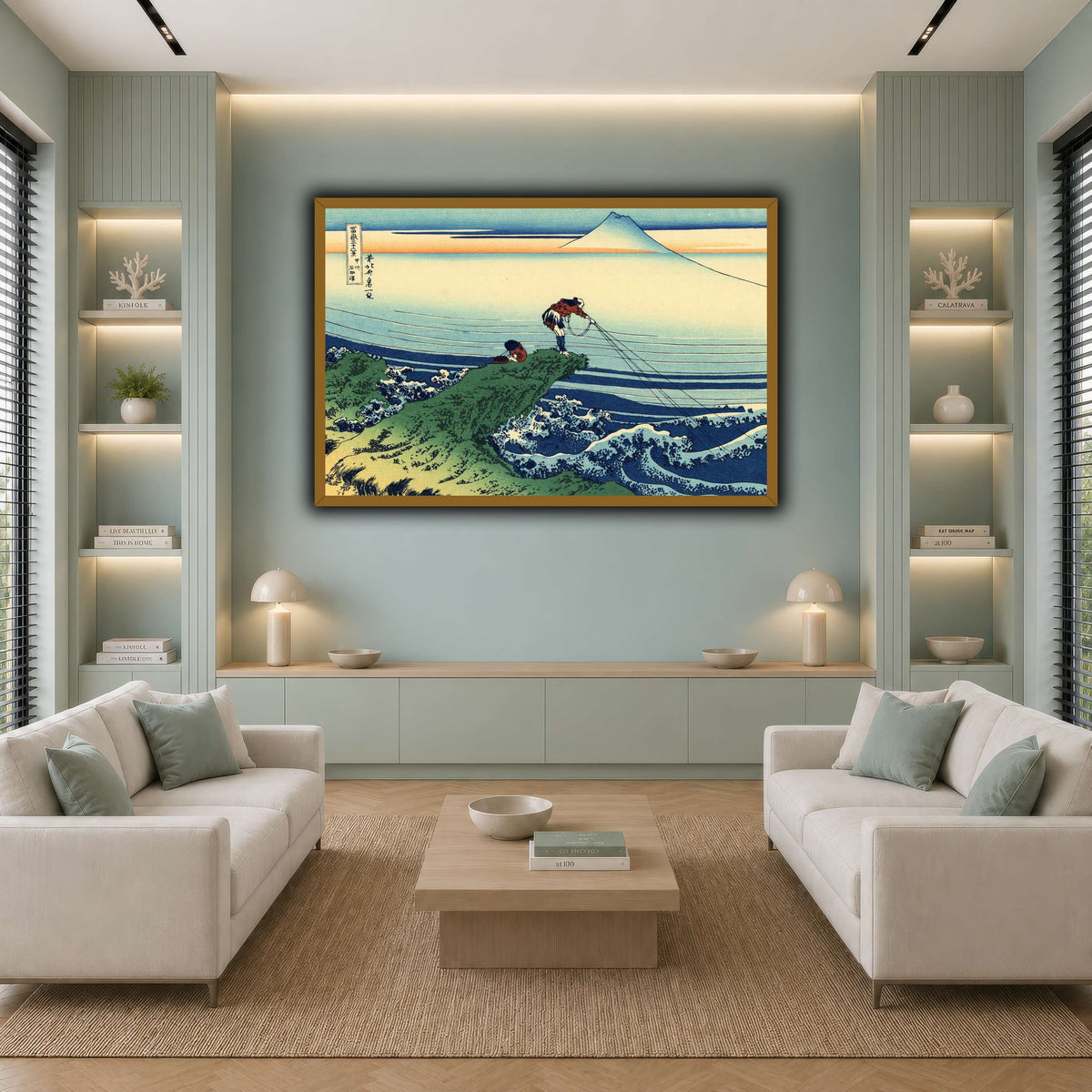 Kajikazawa_in_Kai_province_Katsushika Hokusai cool-living room