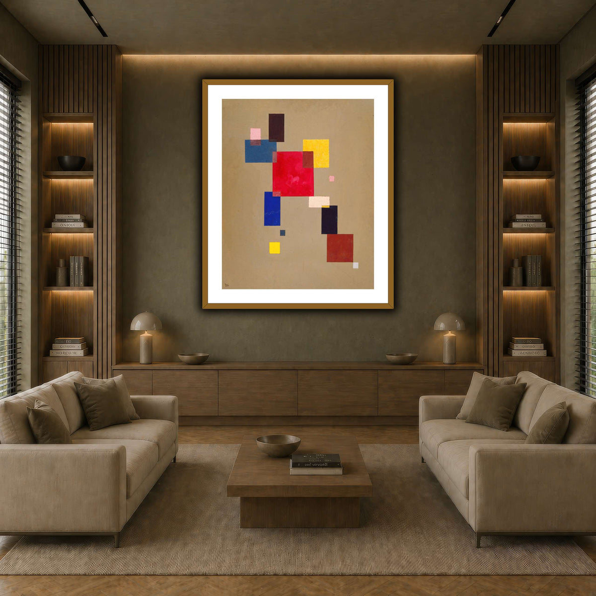 Kandinsky_-_13_Rechtecke,_1930 earth-living room