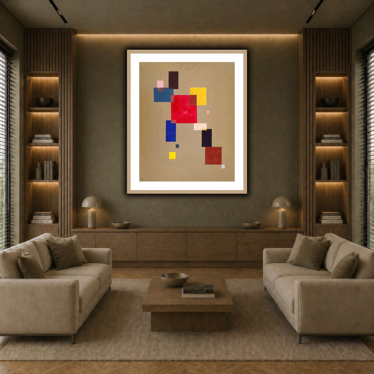 Kandinsky_-_13_Rechtecke,_1930 earth-living room