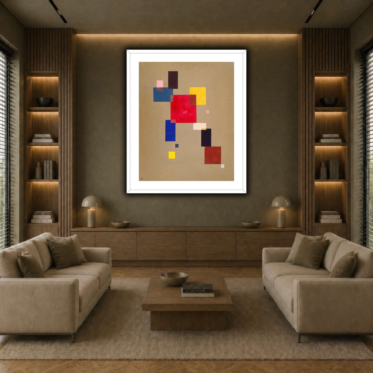 Kandinsky_-_13_Rechtecke,_1930 earth-living room