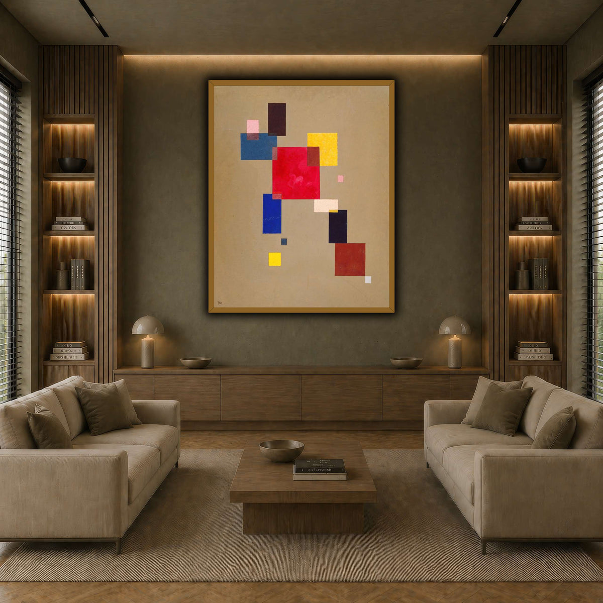 Kandinsky_-_13_Rechtecke,_1930 earth-living room