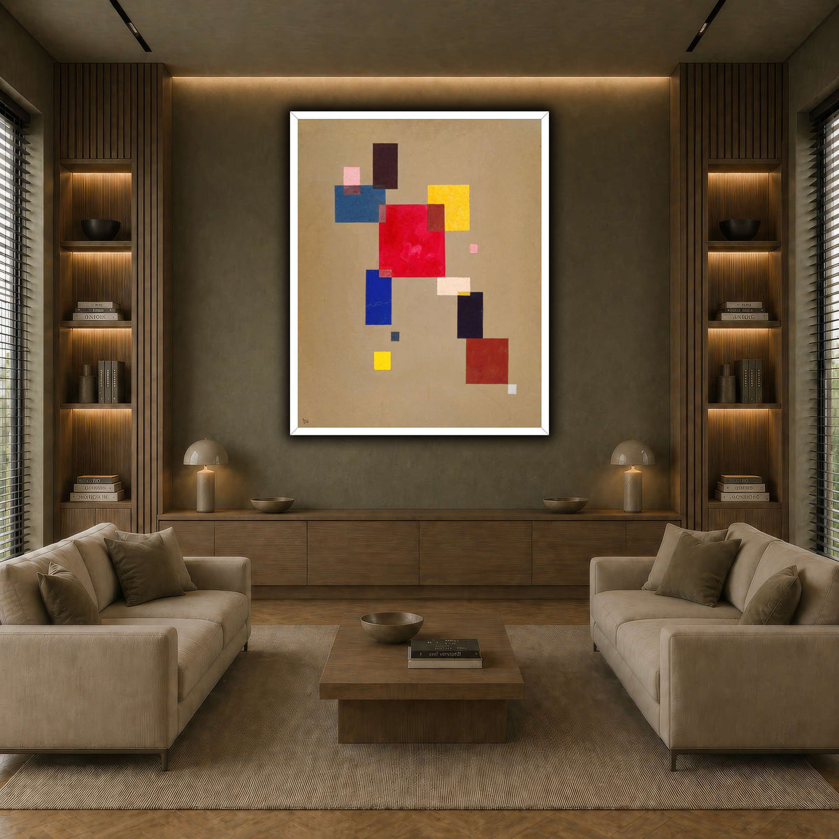 Kandinsky_-_13_Rechtecke,_1930 earth-living room