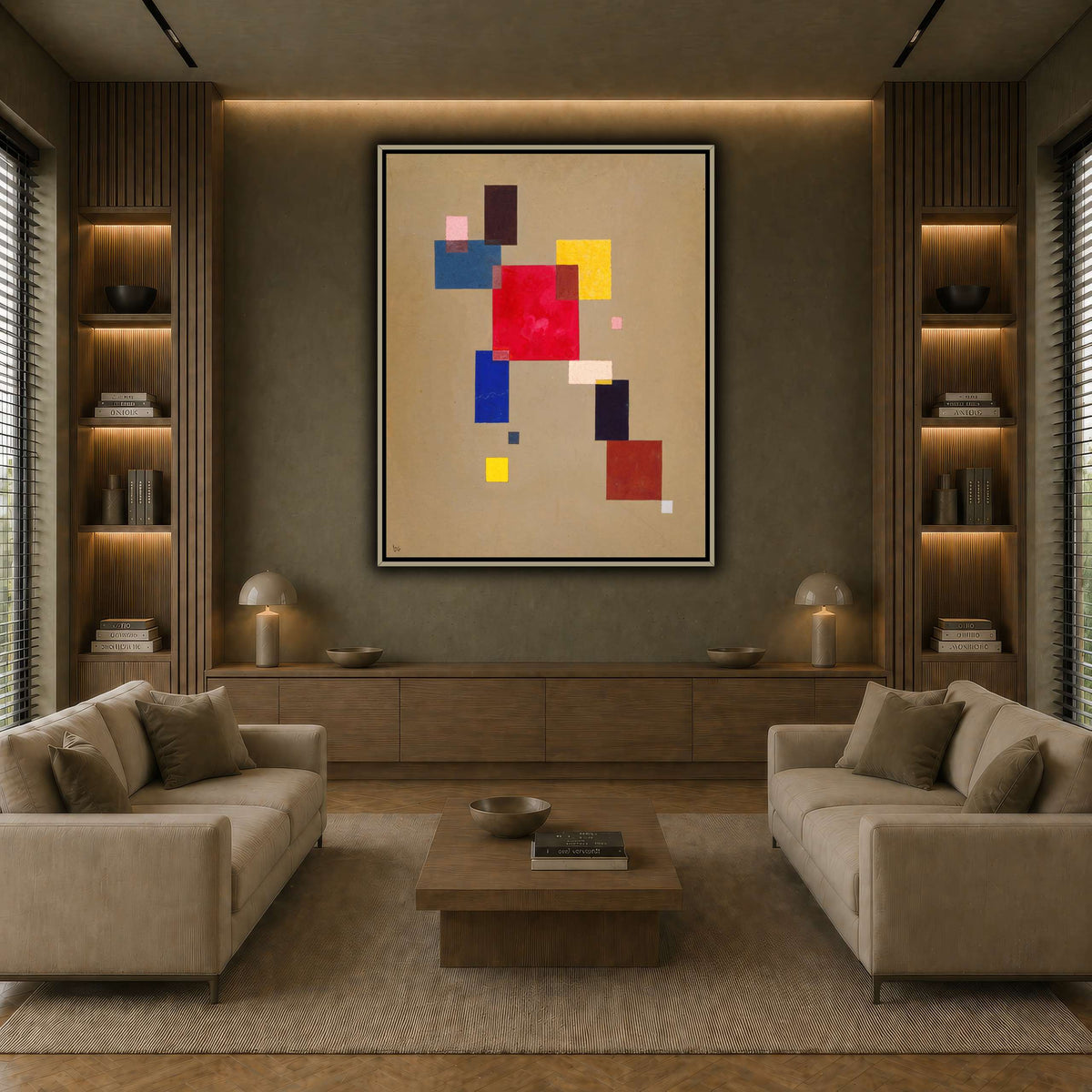 Kandinsky_-_13_Rechtecke,_1930 earth-living room
