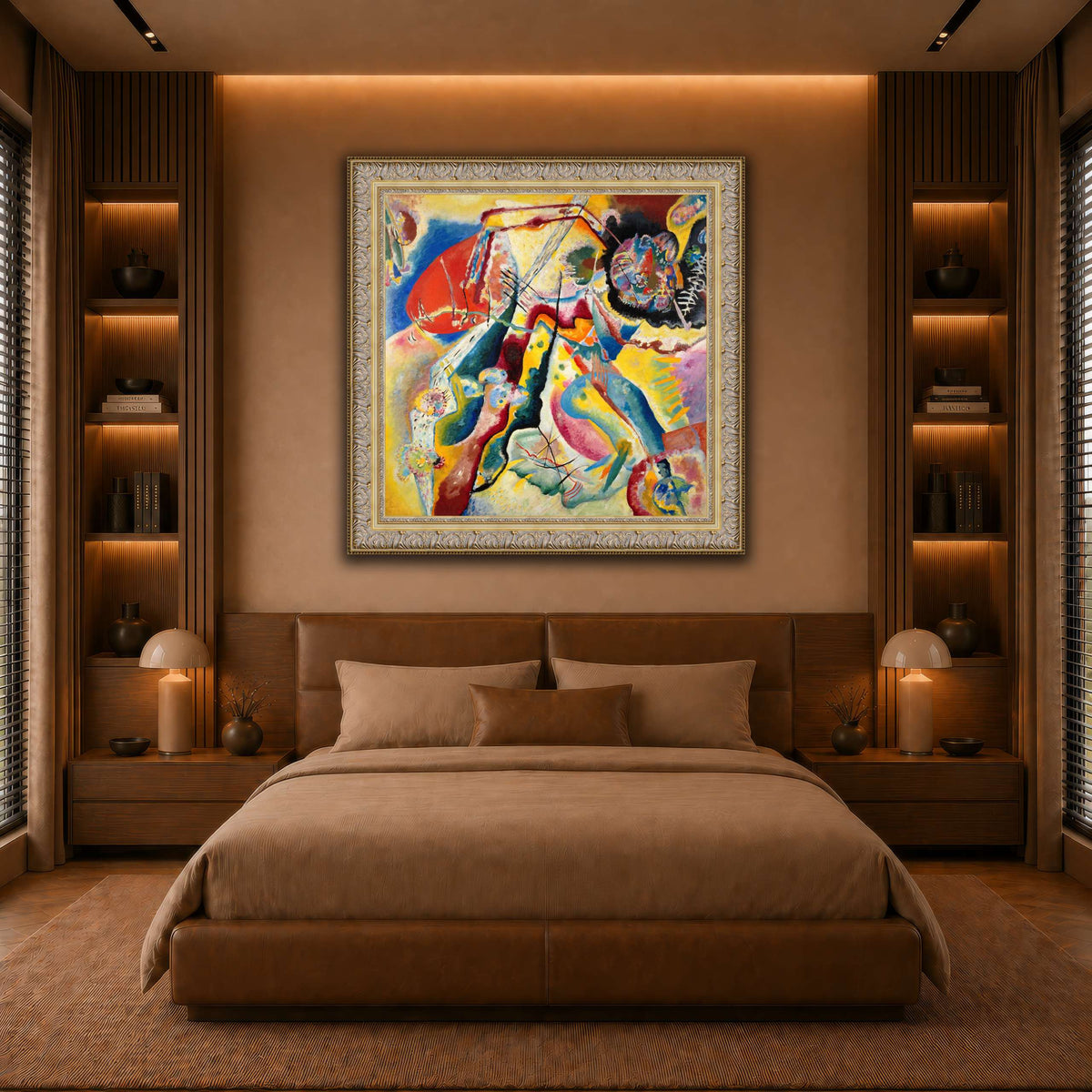 Kandinsky_-_Bild_mit_rotem_Fleck,_Pompidou warm-bedroom
