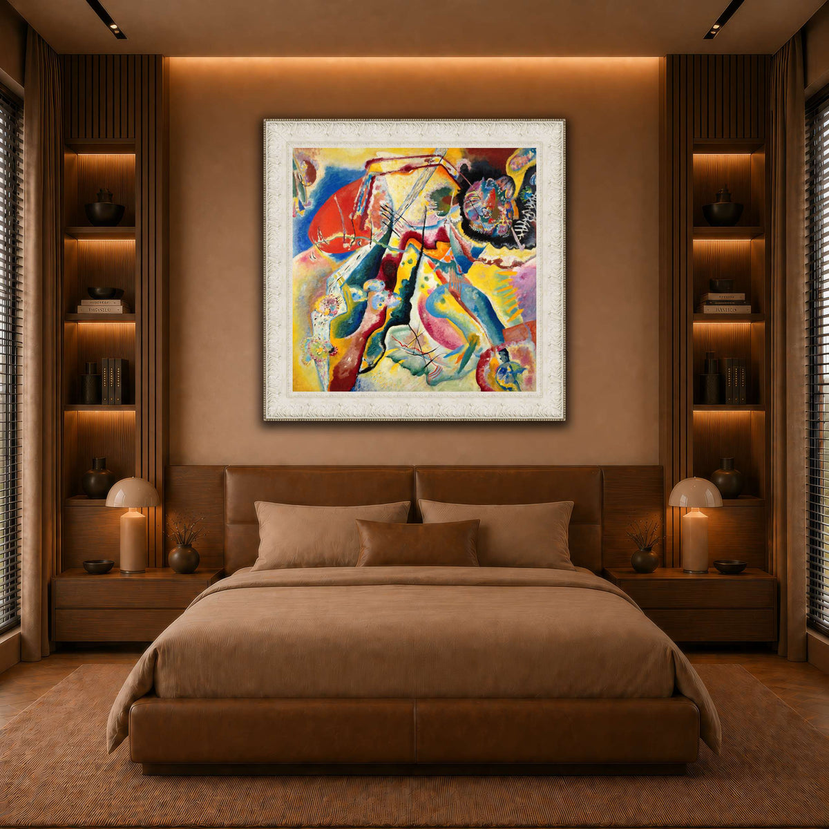 Kandinsky_-_Bild_mit_rotem_Fleck,_Pompidou warm-bedroom