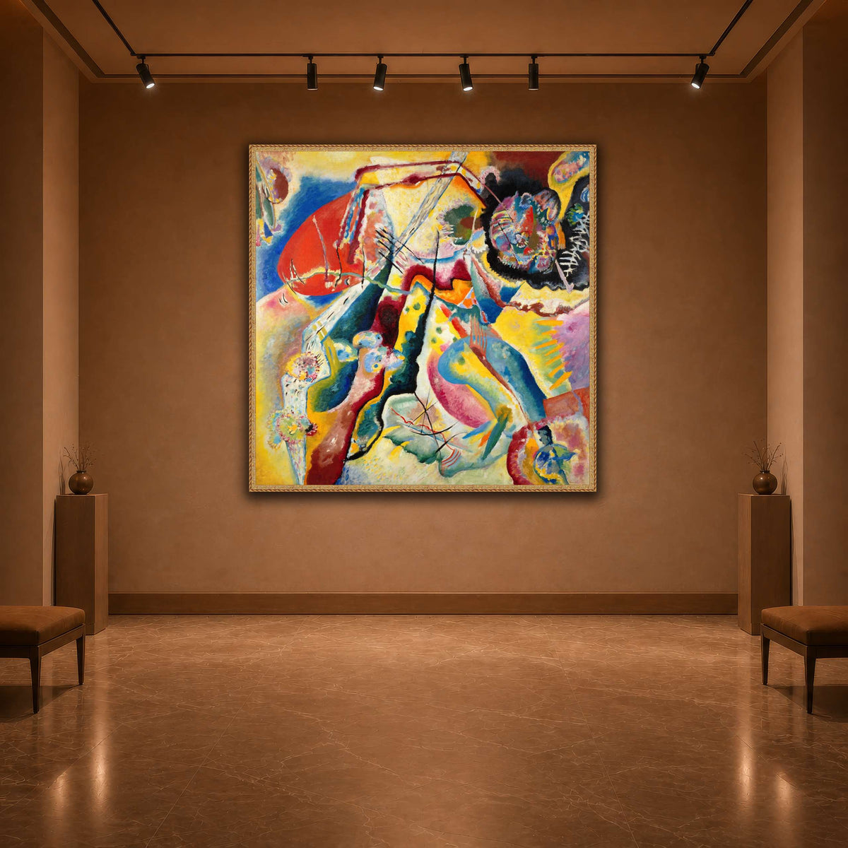 Kandinsky_-_Bild_mit_rotem_Fleck,_Pompidou warm-agallery