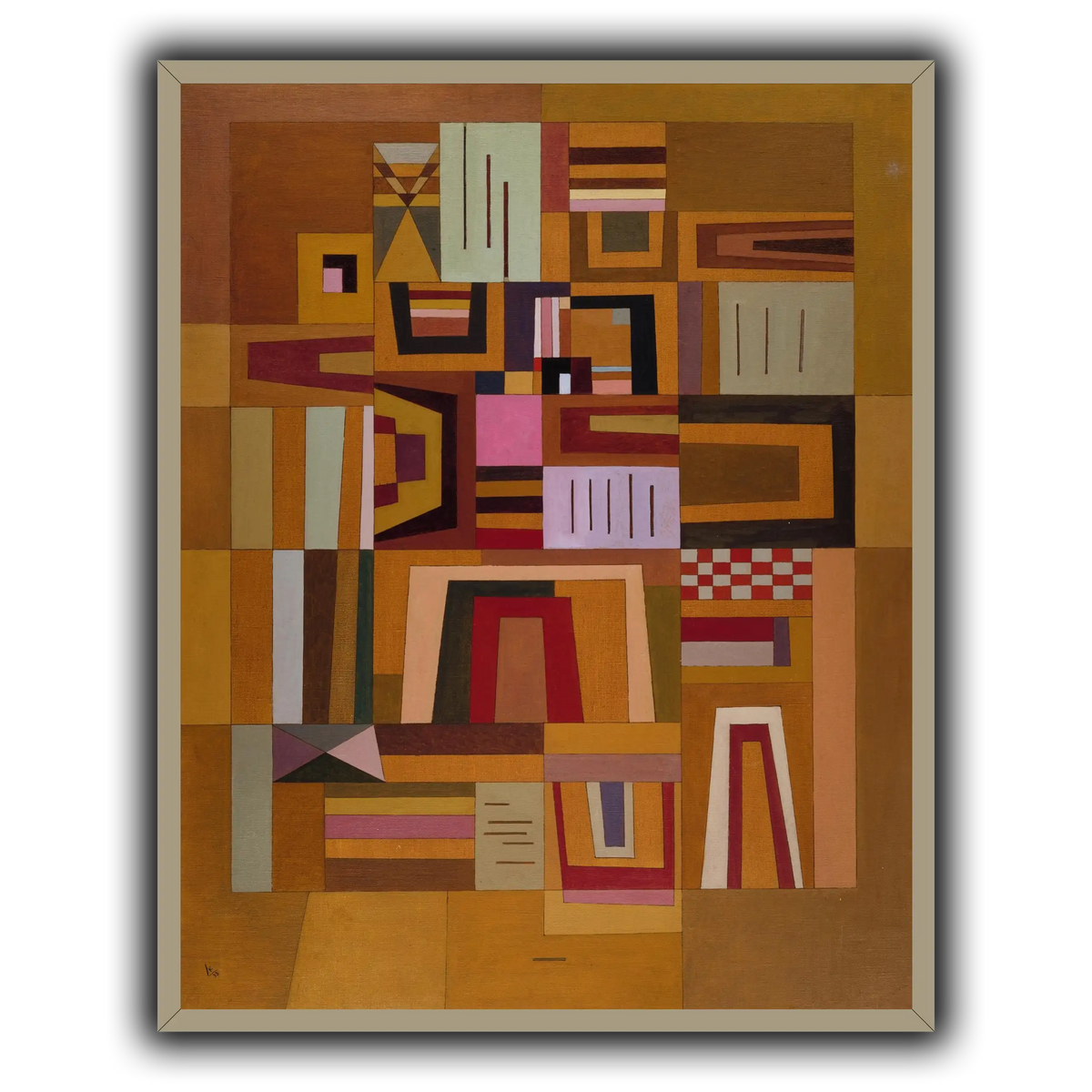 Kandinsky_-_Compensation_rose_(Ausgleichrosa),_1933