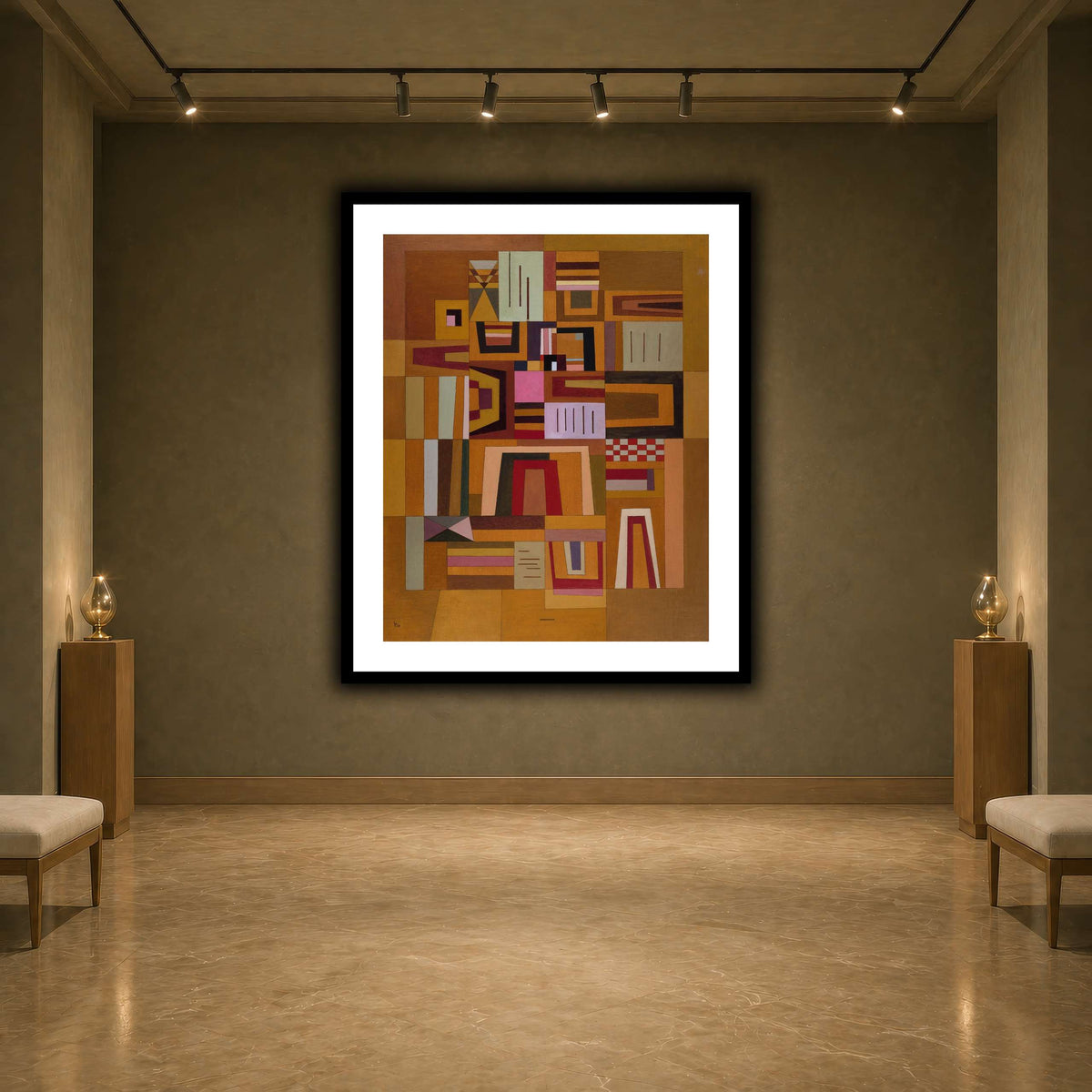 Kandinsky_-_Compensation_rose_(Ausgleichrosa),_1933 earth-agallery