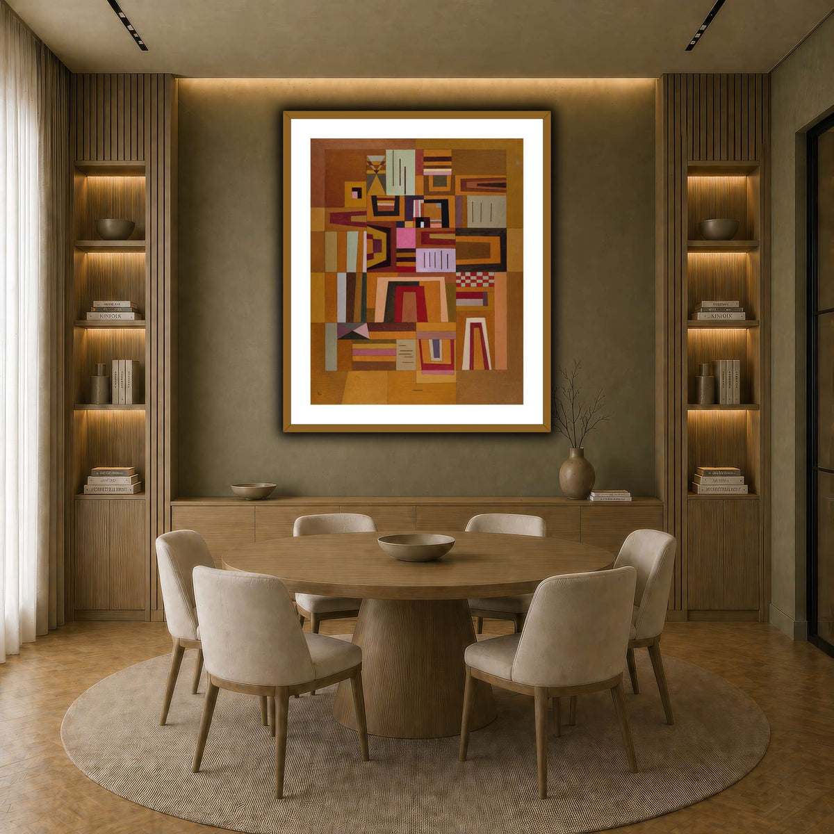 Kandinsky_-_Compensation_rose_(Ausgleichrosa),_1933 earth-dining room