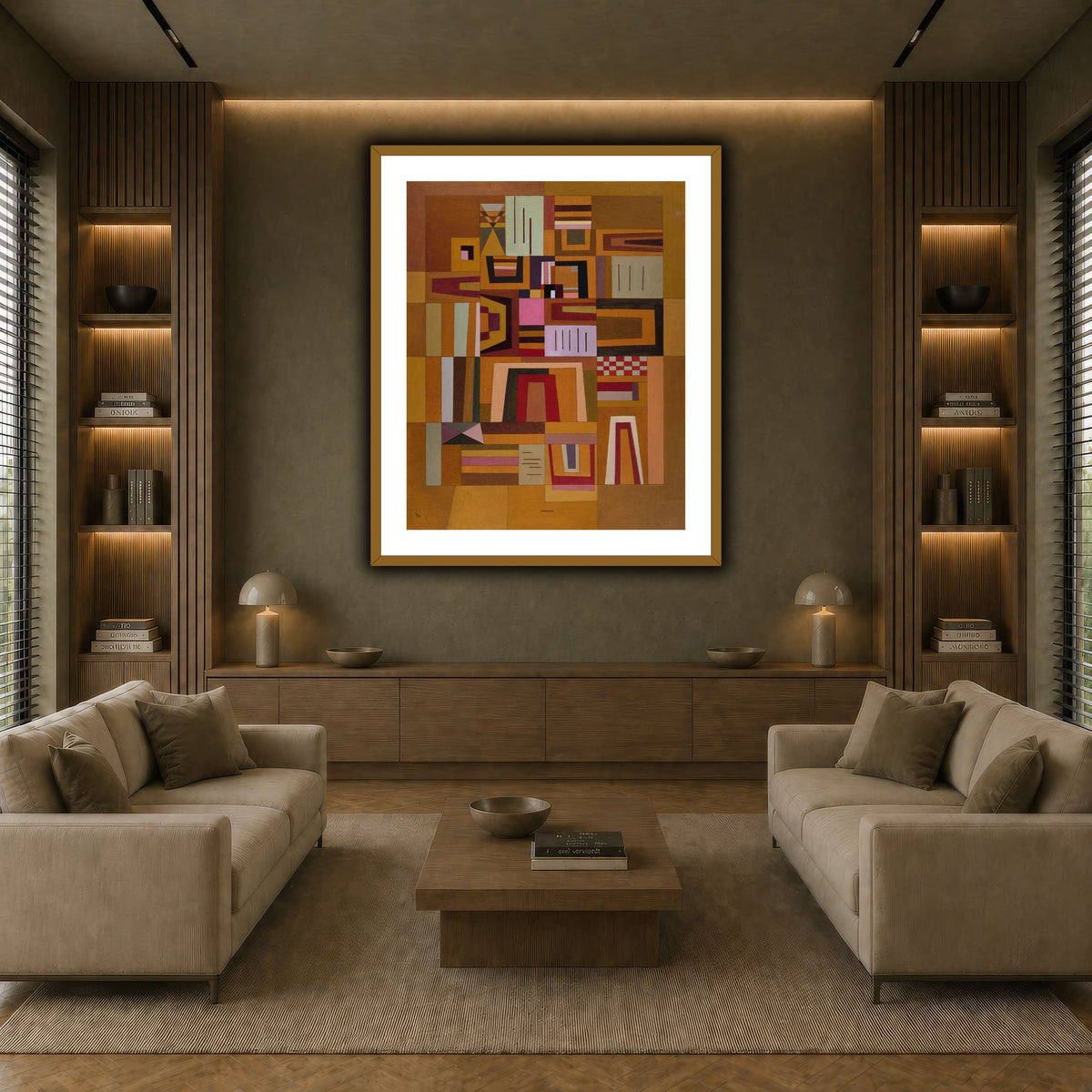 Kandinsky_-_Compensation_rose_(Ausgleichrosa),_1933 earth-living room