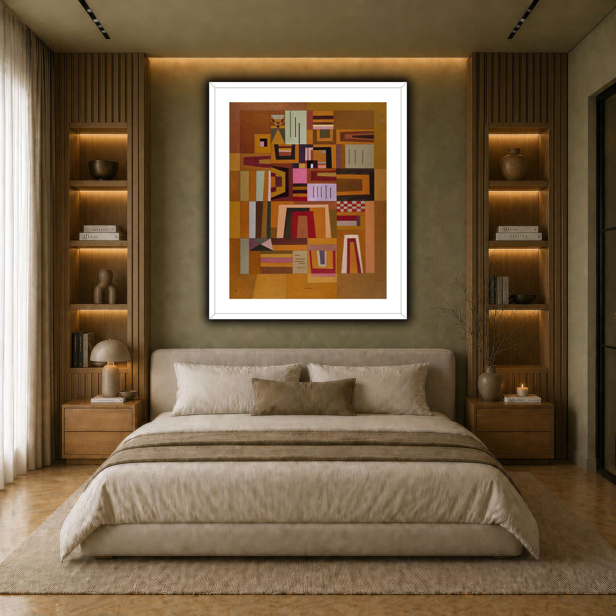 Kandinsky_-_Compensation_rose_(Ausgleichrosa),_1933 earth-bedroom
