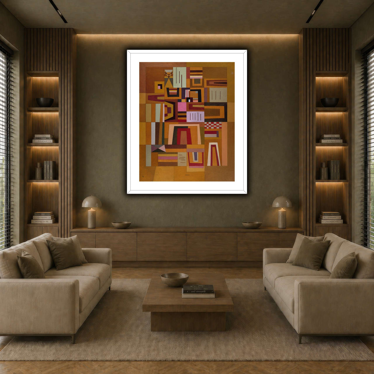 Kandinsky_-_Compensation_rose_(Ausgleichrosa),_1933 earth-living room