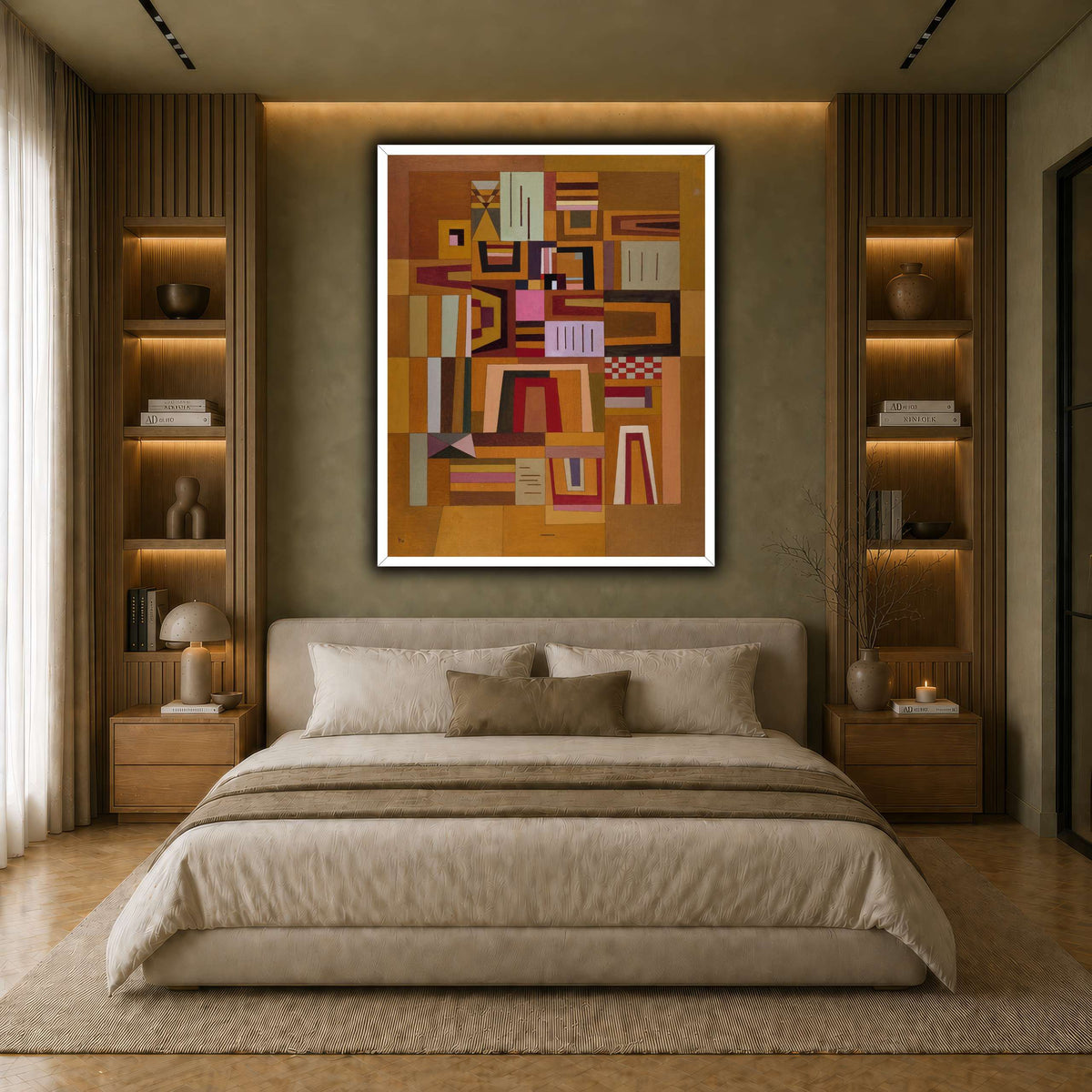Kandinsky_-_Compensation_rose_(Ausgleichrosa),_1933 earth-bedroom