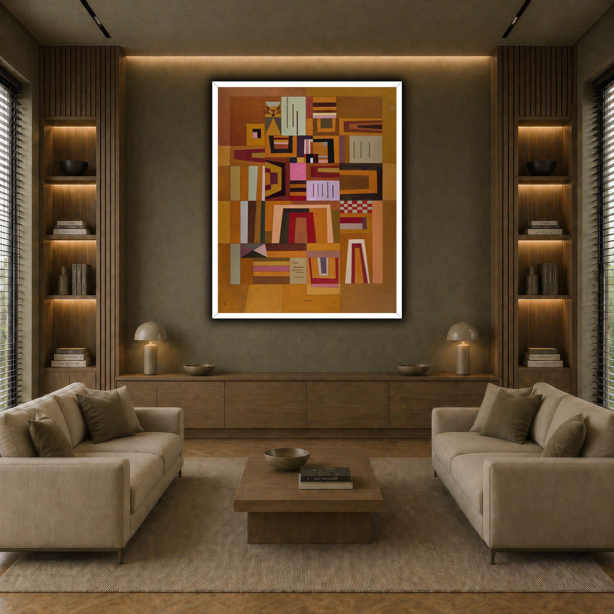Kandinsky_-_Compensation_rose_(Ausgleichrosa),_1933 earth-living room
