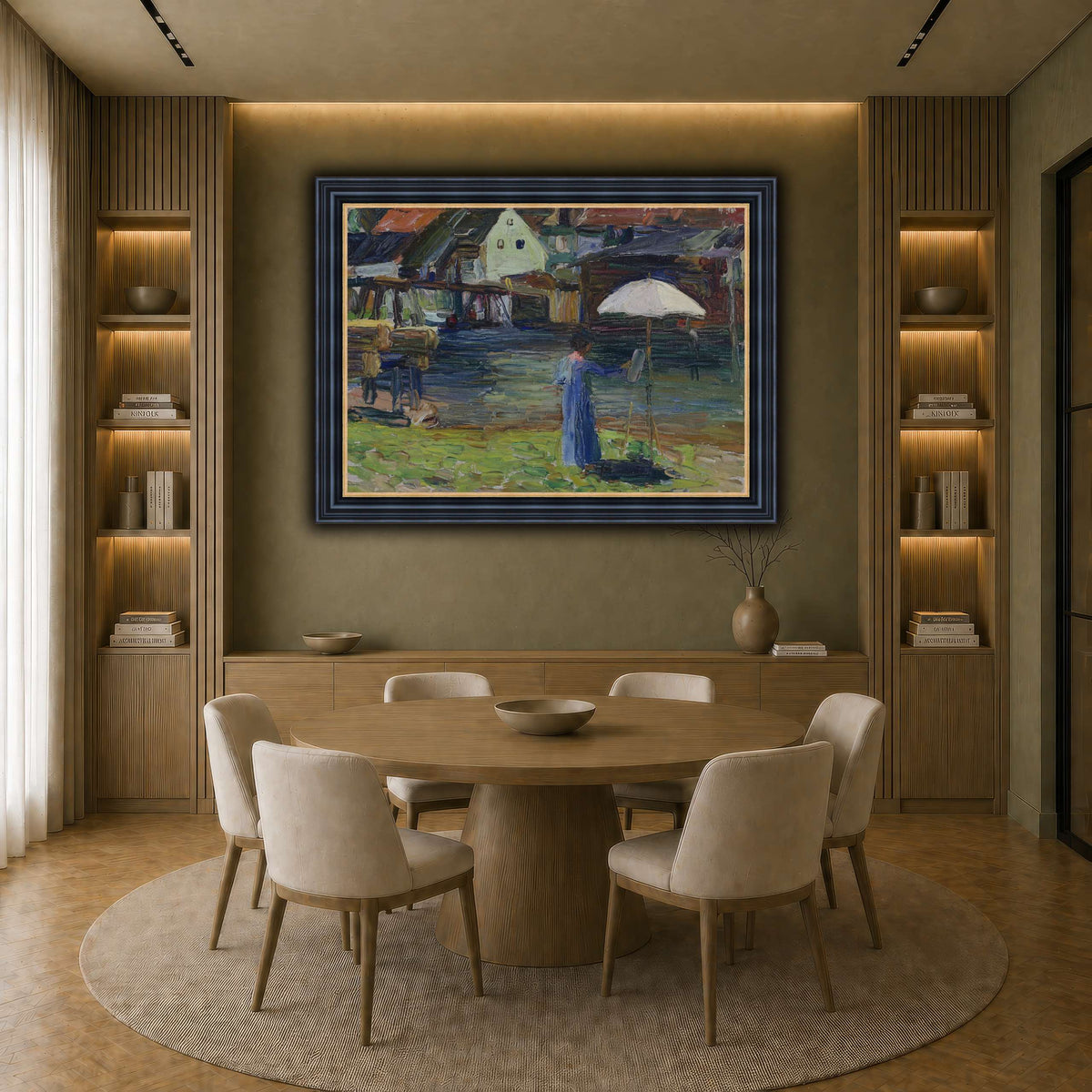 Kandinsky_-_Gabriele_Münter_beim_Malen_in_Kallmünz earth-dining room