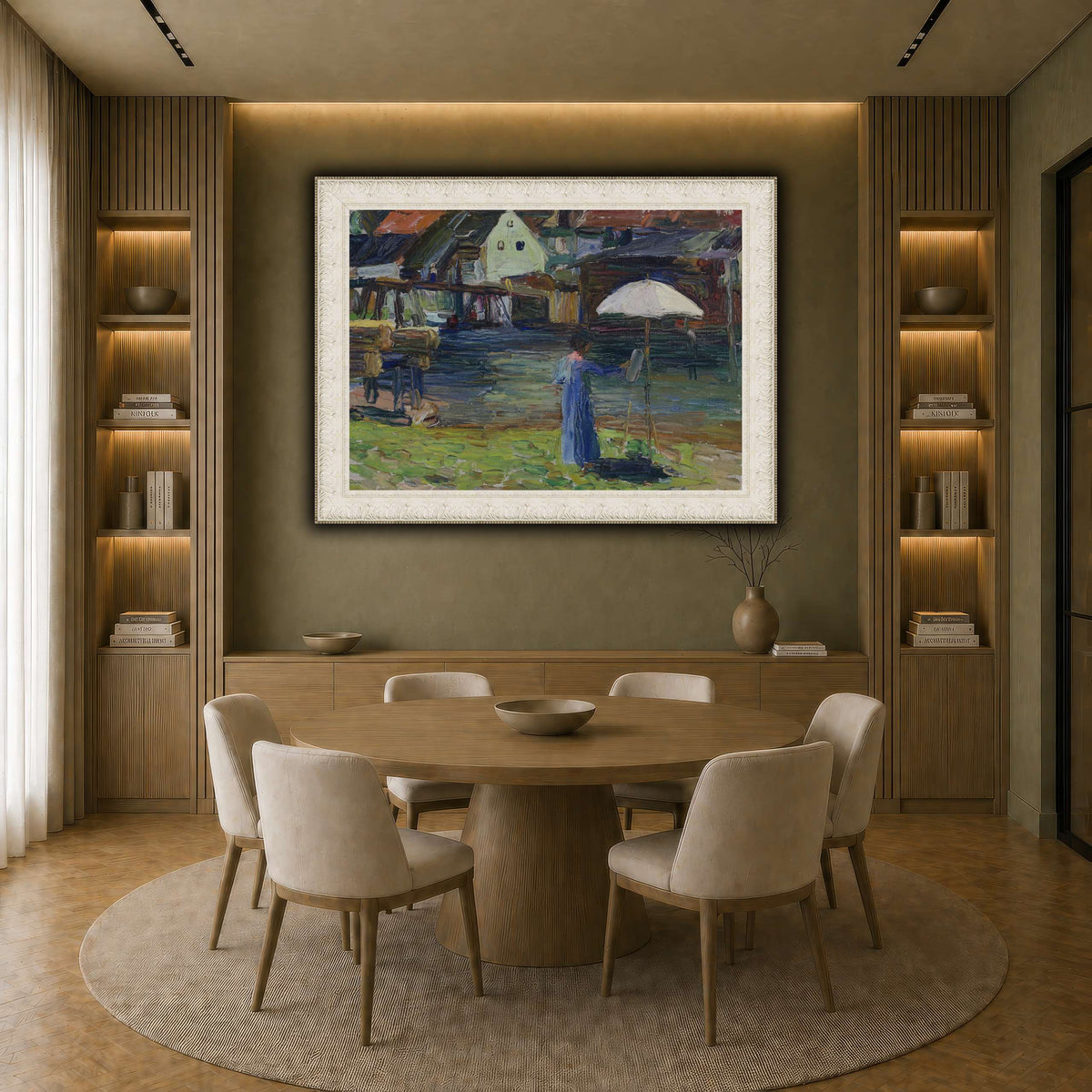 Kandinsky_-_Gabriele_Münter_beim_Malen_in_Kallmünz earth-dining room