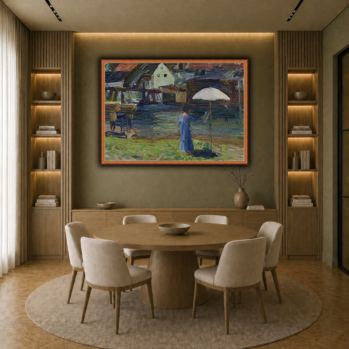 Kandinsky_-_Gabriele_Münter_beim_Malen_in_Kallmünz earth-dining room