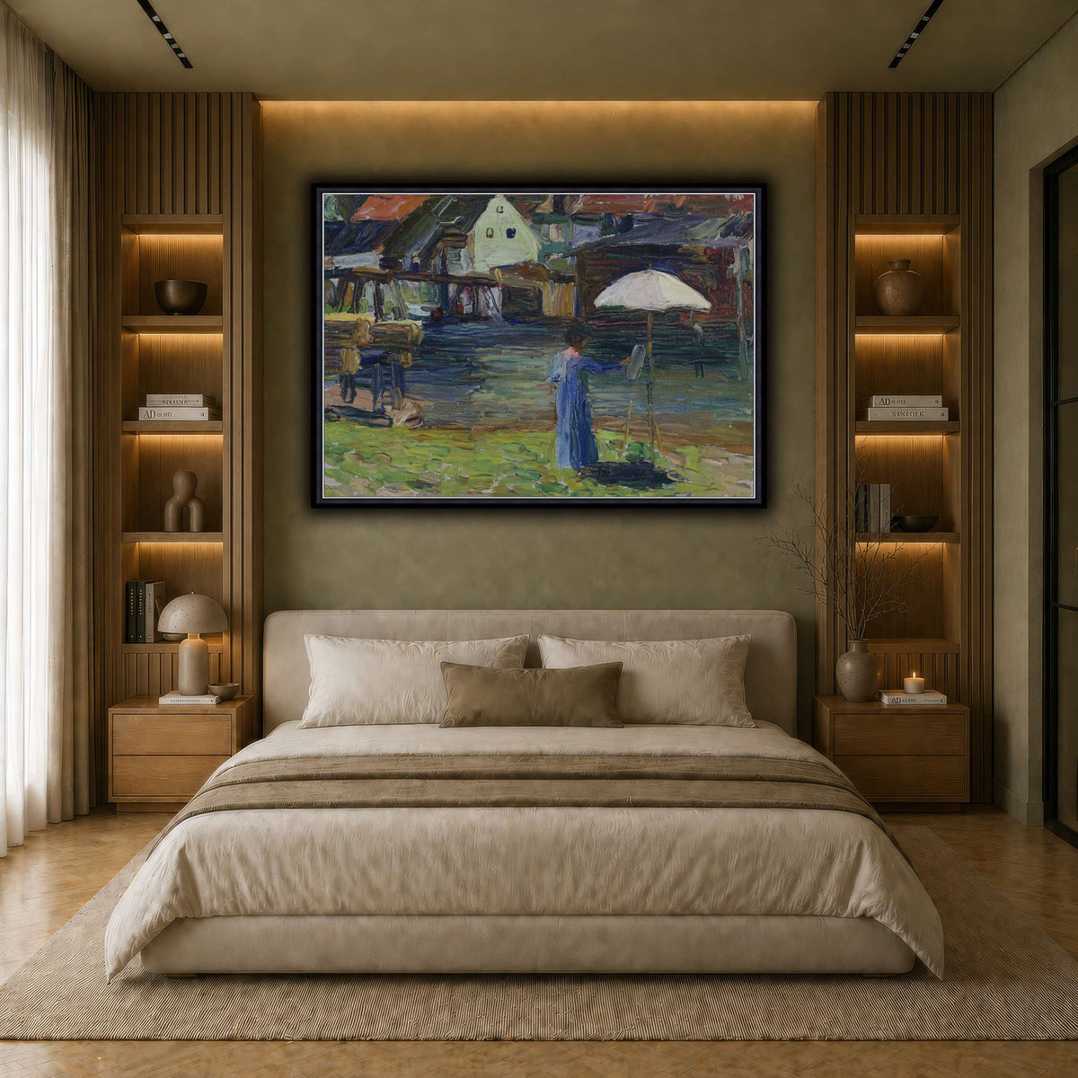 Kandinsky_-_Gabriele_Münter_beim_Malen_in_Kallmünz earth-bedroom