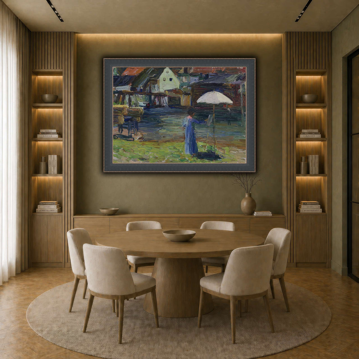 Kandinsky_-_Gabriele_Münter_beim_Malen_in_Kallmünz earth-dining room