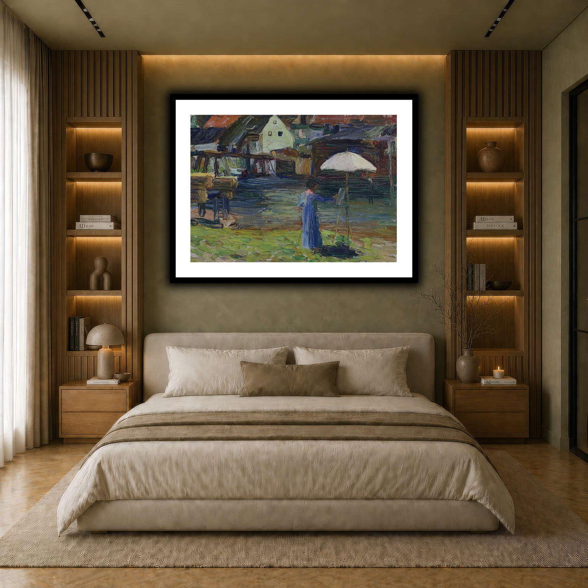 Kandinsky_-_Gabriele_Münter_beim_Malen_in_Kallmünz earth-bedroom
