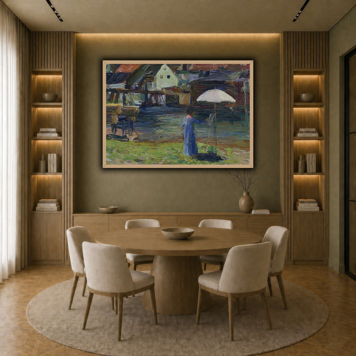 Kandinsky_-_Gabriele_Münter_beim_Malen_in_Kallmünz earth-dining room