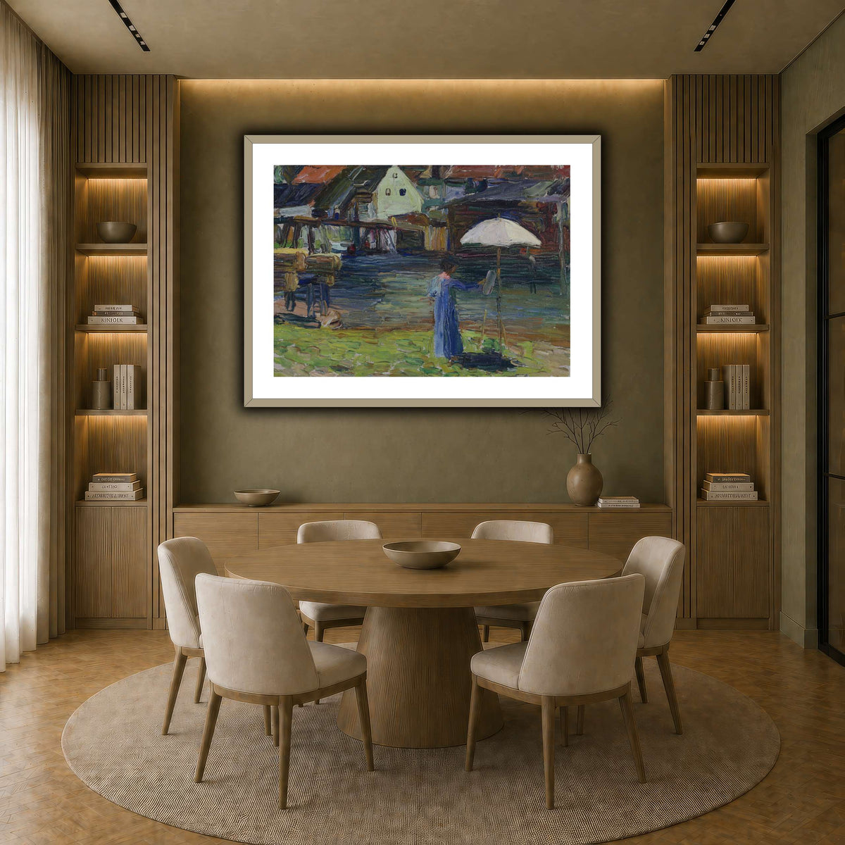 Kandinsky_-_Gabriele_Münter_beim_Malen_in_Kallmünz earth-dining room