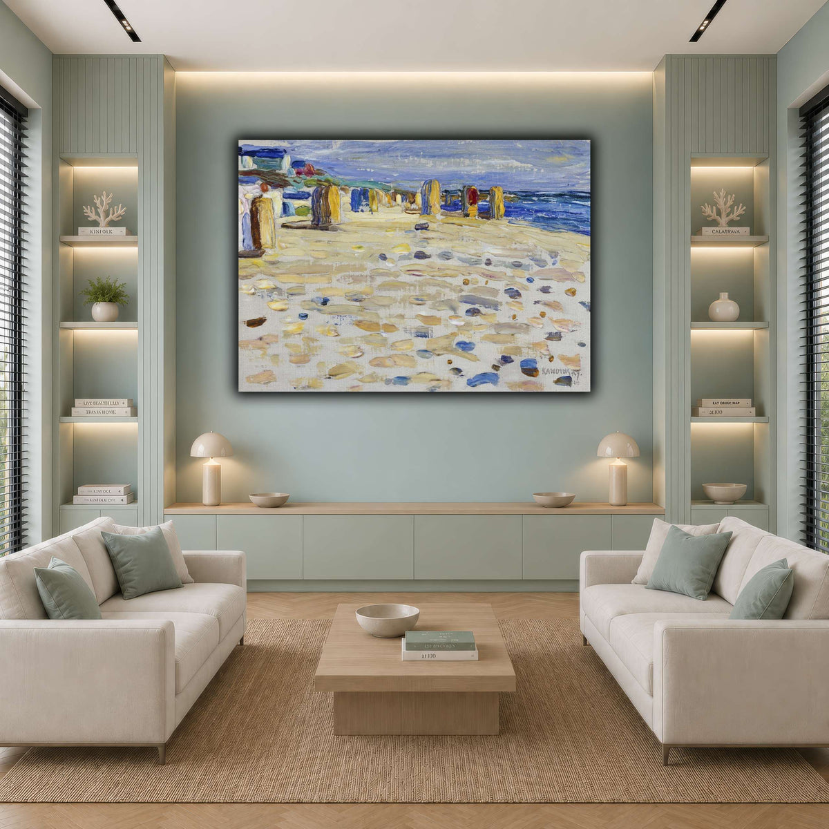 Kandinsky_-_Holland_–_Strandkörbe,_Mai-Juni_1904 cool-living room