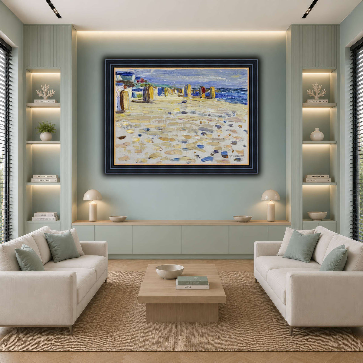 Kandinsky_-_Holland_–_Strandkörbe,_Mai-Juni_1904 cool-living room