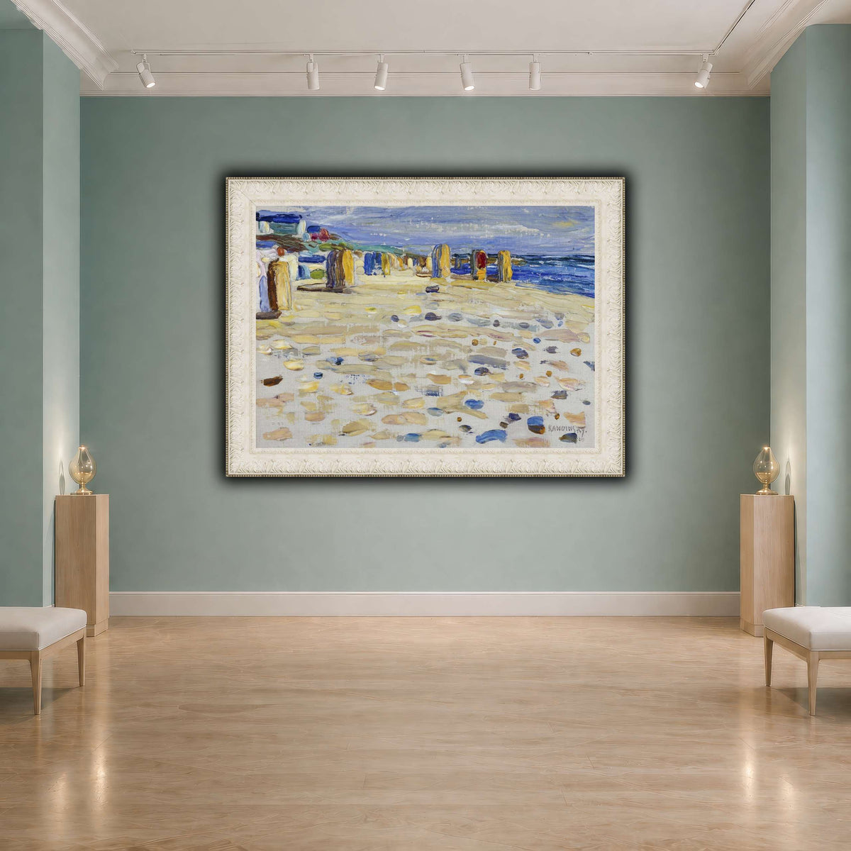 Kandinsky_-_Holland_–_Strandkörbe,_Mai-Juni_1904 cool-agallery