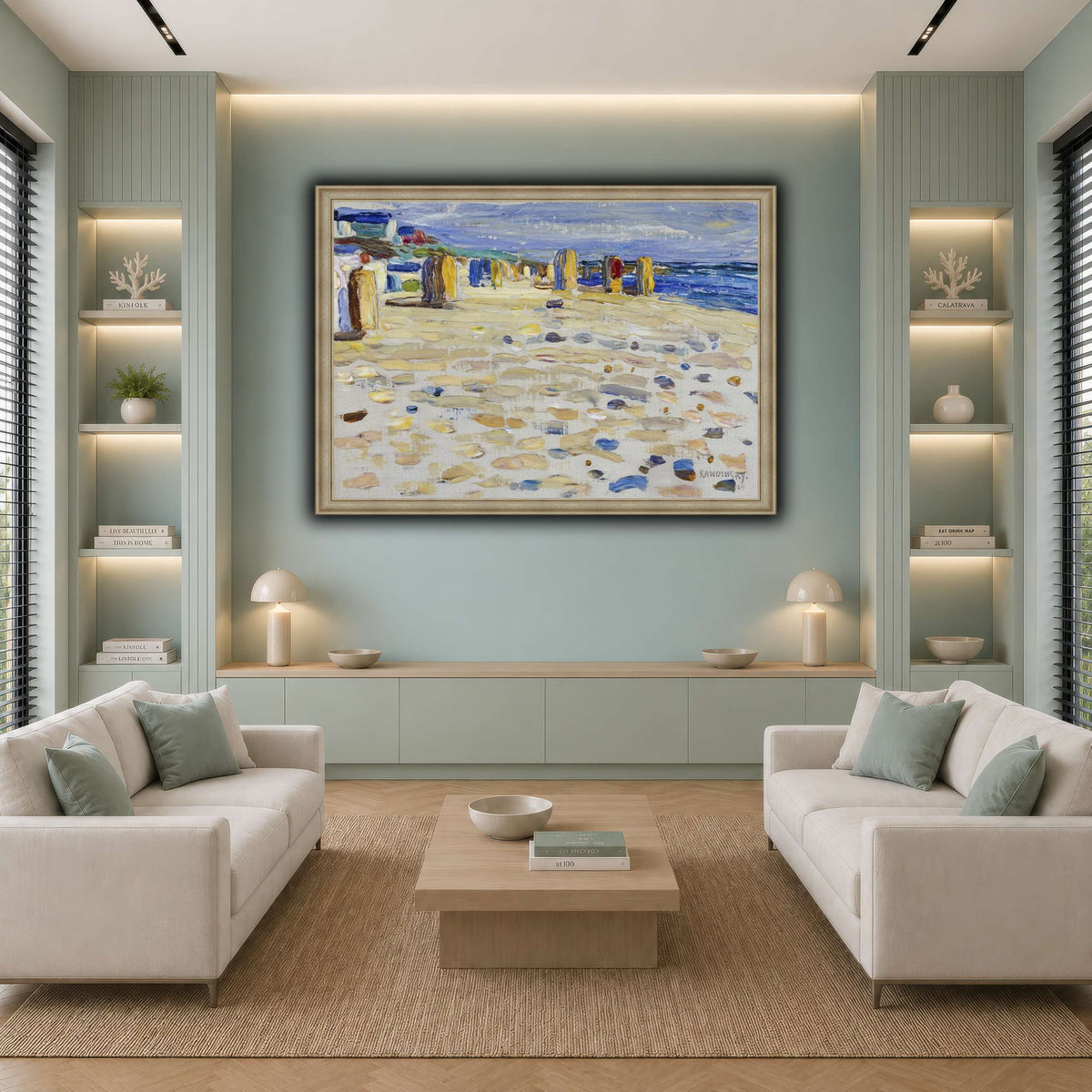 Kandinsky_-_Holland_–_Strandkörbe,_Mai-Juni_1904 cool-living room