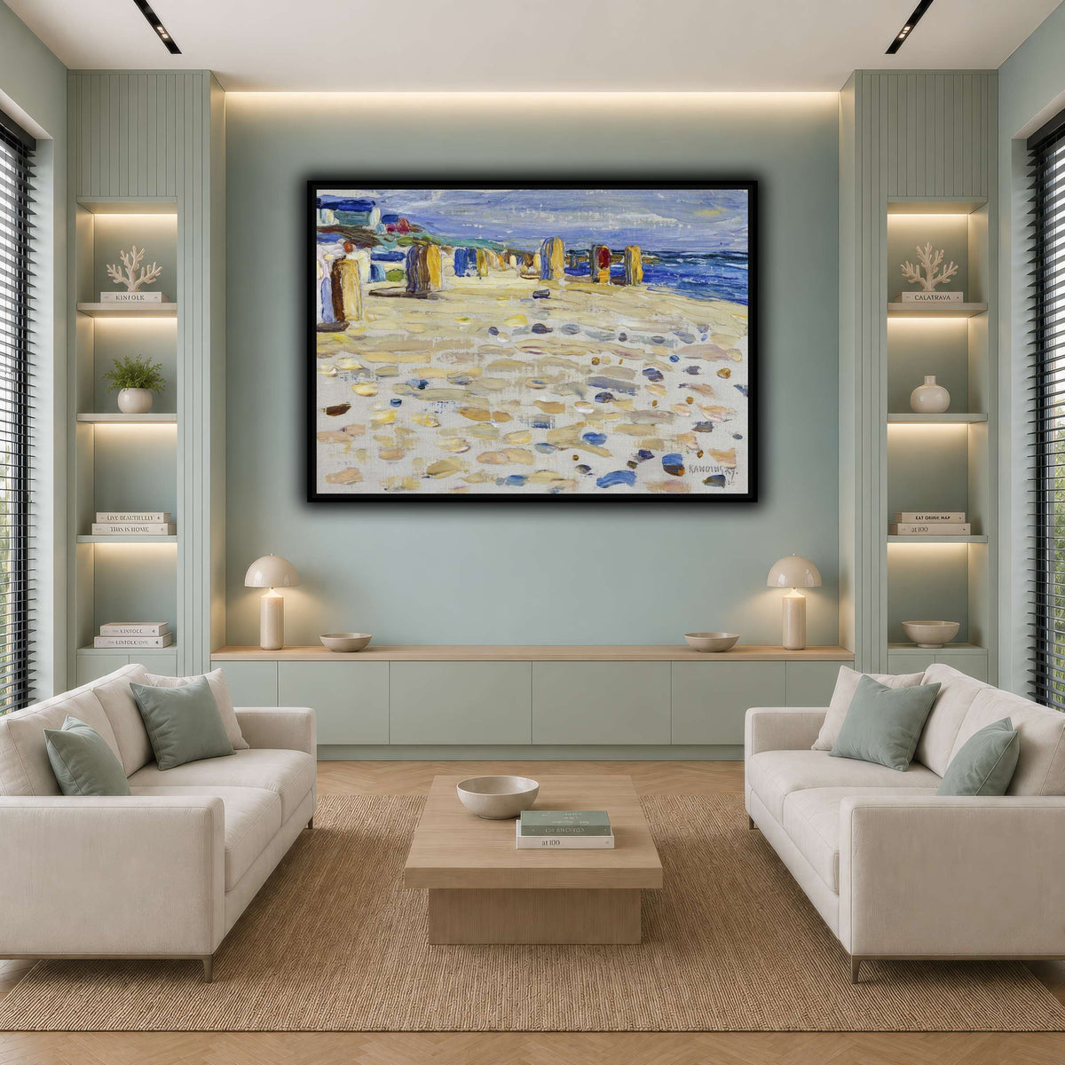 Kandinsky_-_Holland_–_Strandkörbe,_Mai-Juni_1904 cool-living room