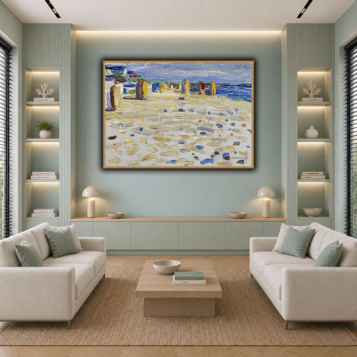 Kandinsky_-_Holland_–_Strandkörbe,_Mai-Juni_1904 cool-living room