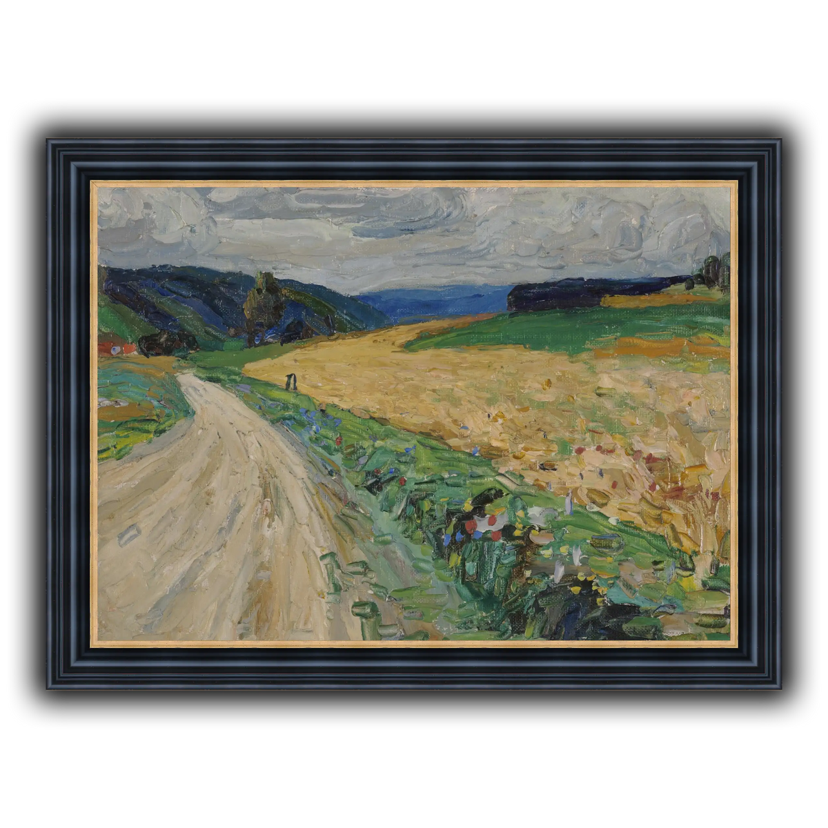 Kandinsky_-_Kallmünz_–_Naturstudie_zur_gelben_Postkutsche,_Sommer_1903