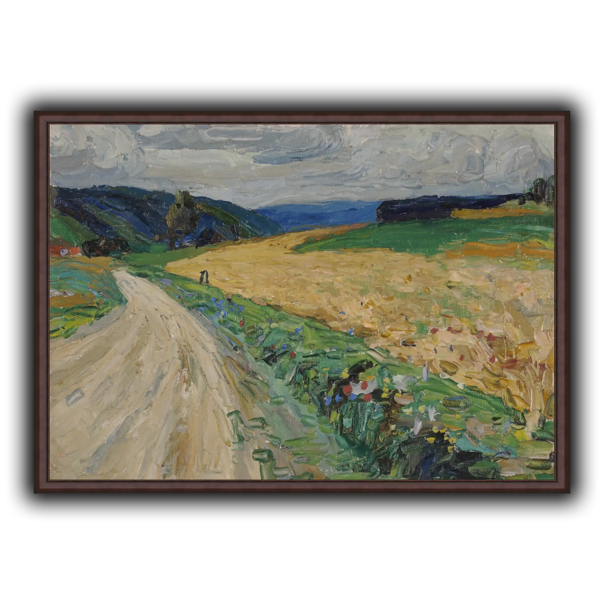 Kandinsky_-_Kallmünz_–_Naturstudie_zur_gelben_Postkutsche,_Sommer_1903