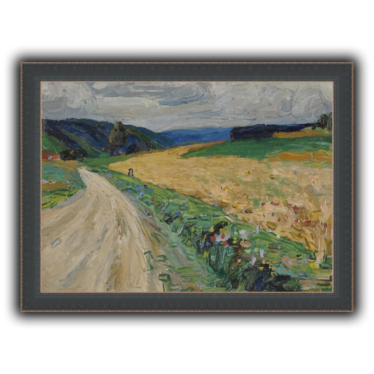 Kandinsky_-_Kallmünz_–_Naturstudie_zur_gelben_Postkutsche,_Sommer_1903