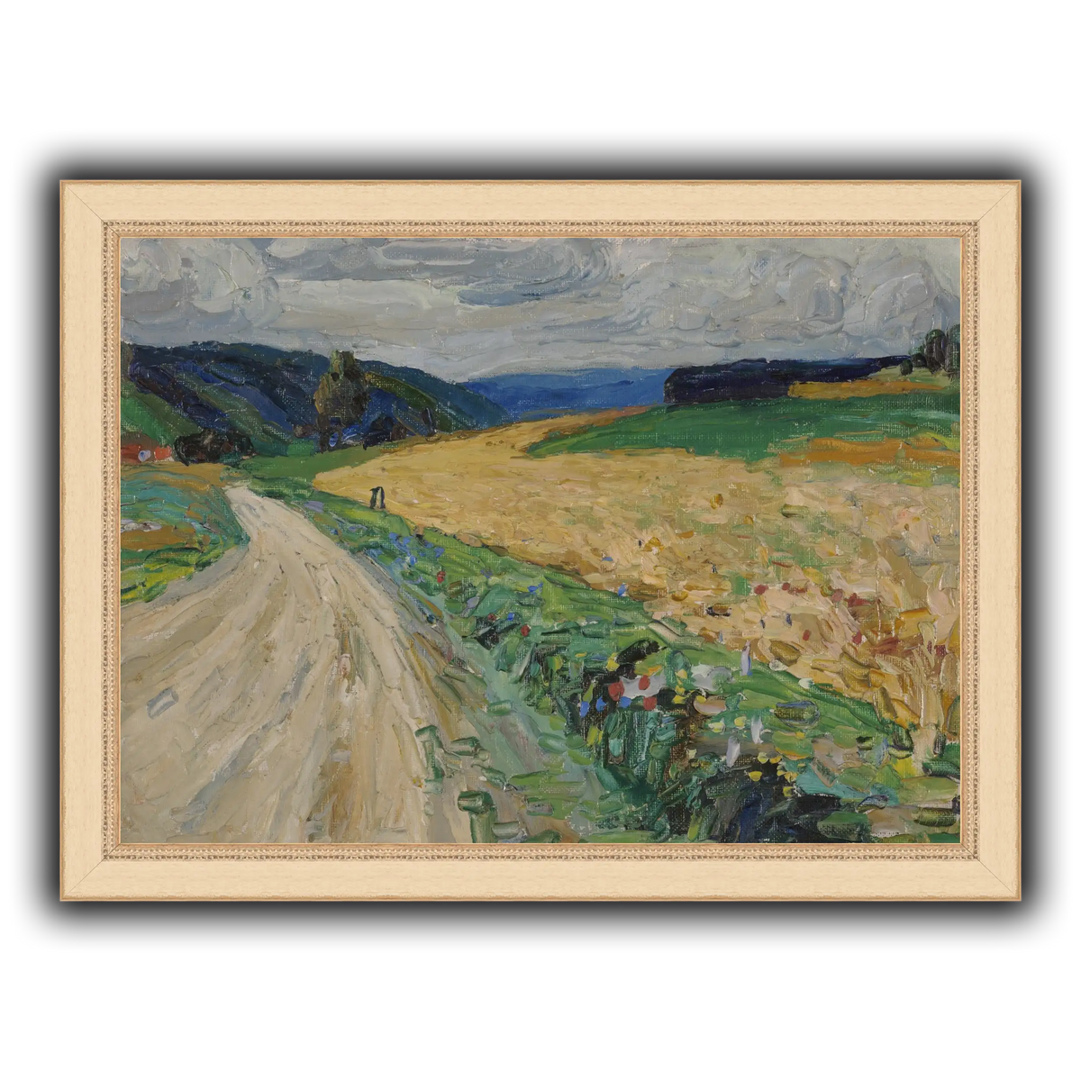 Kandinsky_-_Kallmünz_–_Naturstudie_zur_gelben_Postkutsche,_Sommer_1903