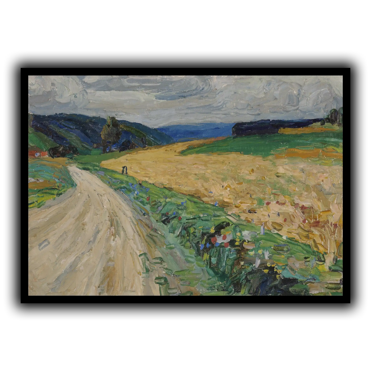 Kandinsky_-_Kallmünz_–_Naturstudie_zur_gelben_Postkutsche,_Sommer_1903