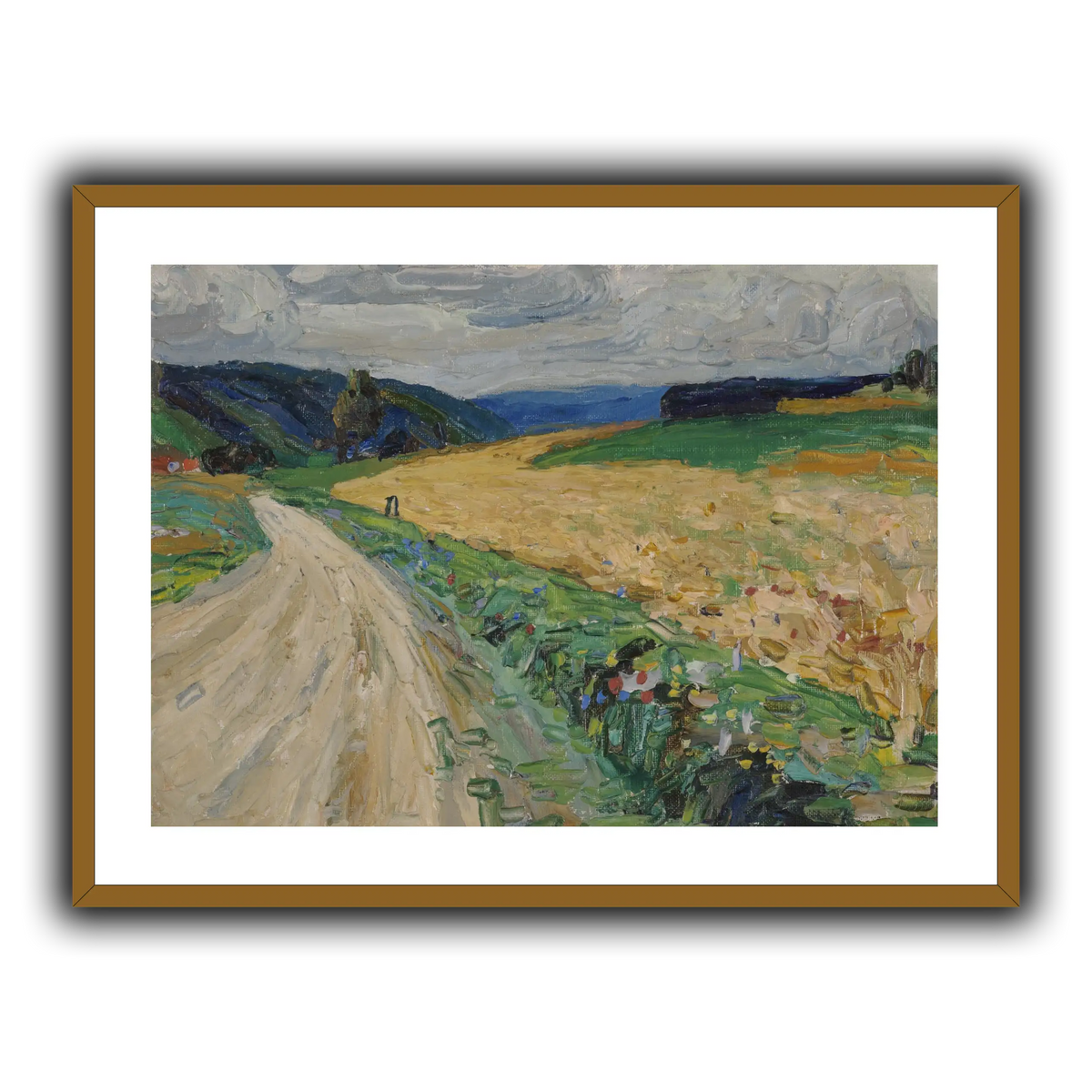 Kandinsky_-_Kallmünz_–_Naturstudie_zur_gelben_Postkutsche,_Sommer_1903