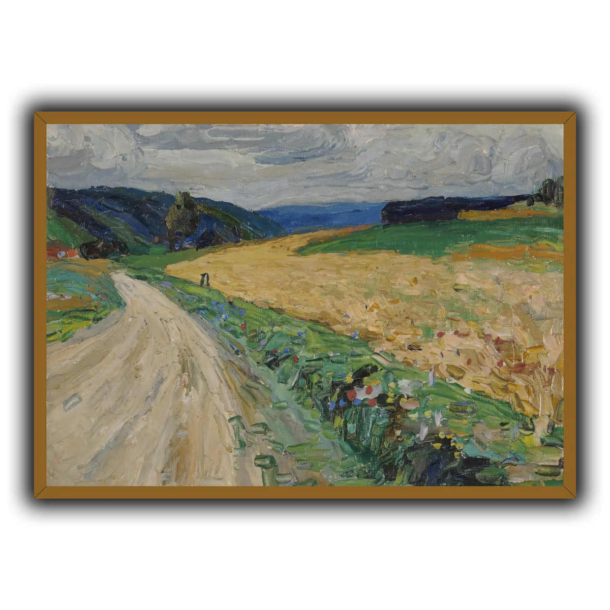 Kandinsky_-_Kallmünz_–_Naturstudie_zur_gelben_Postkutsche,_Sommer_1903