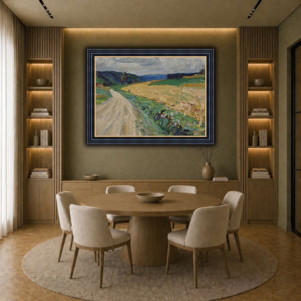 Kandinsky_-_Kallmünz_–_Naturstudie_zur_gelben_Postkutsche,_Sommer_1903 earth-dining room