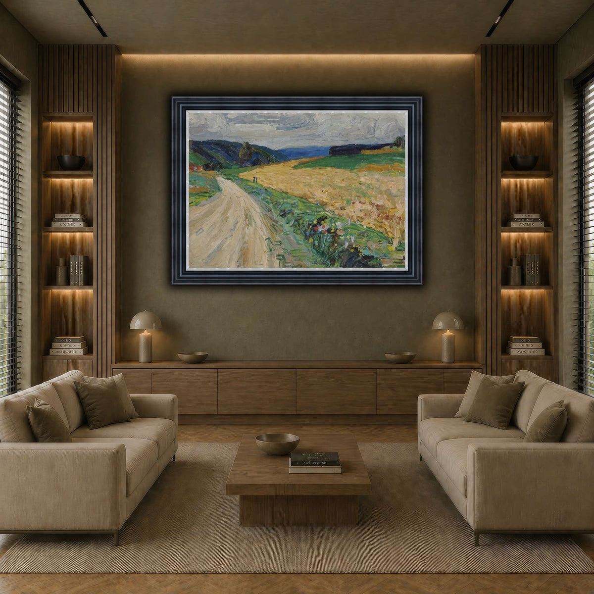 Kandinsky_-_Kallmünz_–_Naturstudie_zur_gelben_Postkutsche,_Sommer_1903 earth-living room