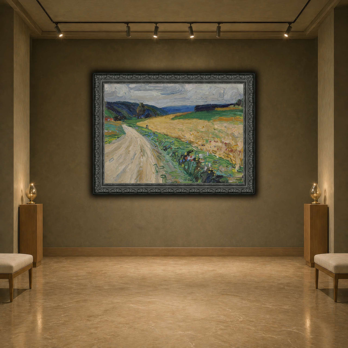 Kandinsky_-_Kallmünz_–_Naturstudie_zur_gelben_Postkutsche,_Sommer_1903 earth-agallery